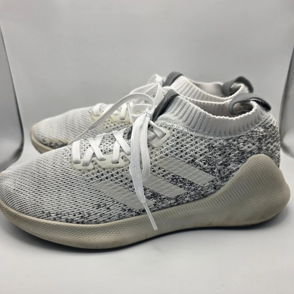 Adidas Purebounce+ Street Mens Running Shoes White Grey Knit Sneakers G27988